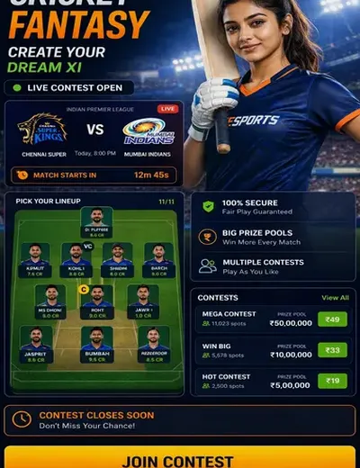 Andarbaharcash (andar bahar cash) fantasy cricket & matchday visual 3